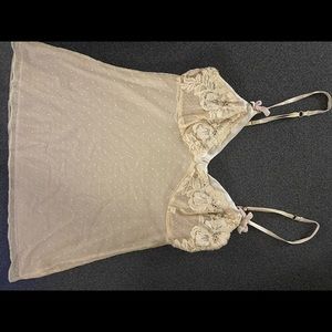 Banana republic mesh and lace camisole